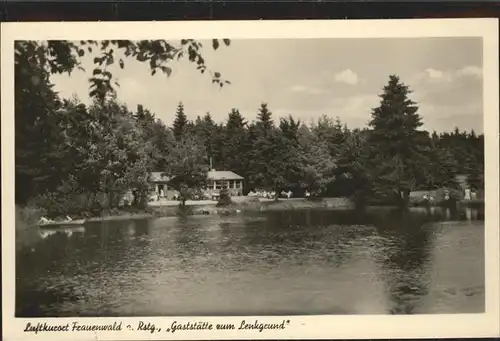 Frauenwald Thueringen Gaststaette zum Lenkgrund Kat. Frauenwald