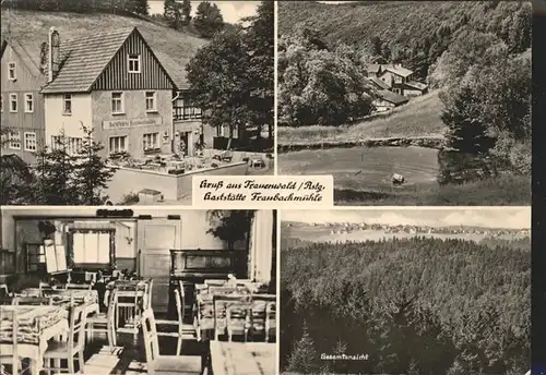 Frauenwald Thueringen Gaststaette Fraubachmuehle Kat. Frauenwald