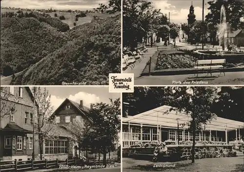 Frauenwald Thueringen Gesamtansicht Platz des Friedens Lenkgrund FDGB Heim Kat. Frauenwald