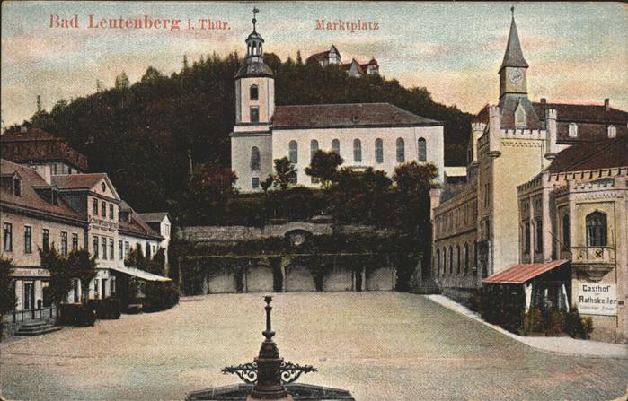Leutenberg Thueringen Marktplatz Kat. Leutenberg Nr. wz21907 oldthing