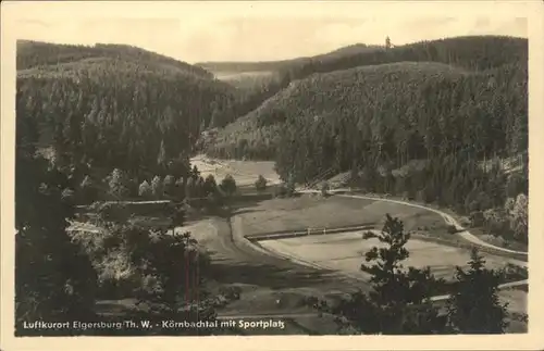 Elgersburg Koernbachtal mit Sportplatz Kat. Elgersburg