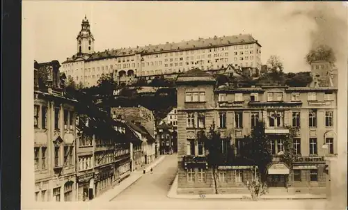 Rudolstadt Toepfergasse mit Schloss Kat. Rudolstadt