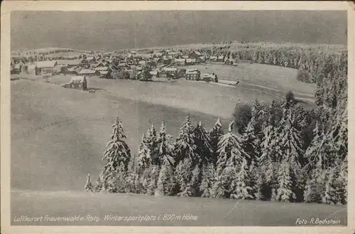 Frauenwald Thueringen Panorama im Winter Kat. Frauenwald