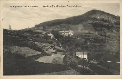 Rudolstadt Gast und Pensionshaus Truppelsburg Oberpreilipp Kat. Rudolstadt
