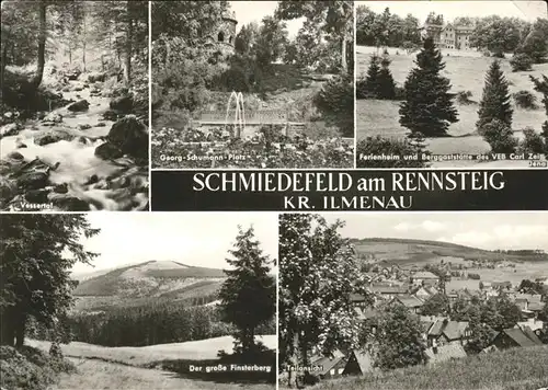 Schmiedefeld Rennsteig Vessertal Ferienheim Berggaststaette Grosser Finsterberg Kat. Schmiedefeld Rennsteig