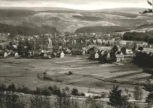 Schmiedefeld Rennsteig Panorama Kat. Schmiedefeld Rennsteig