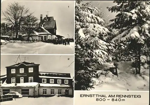 Ernstthal Bahnhof Rennsteigschloesschen Am Rennsteig Kat. Lauscha