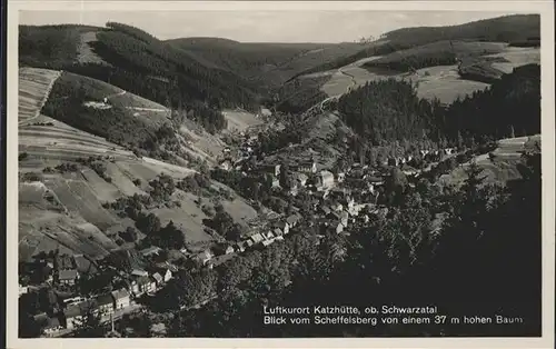 Katzhuette Scheffelsberg Panorama Kat. Katzhuette