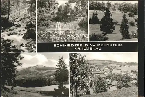 Schmiedefeld Rennsteig Vessertal Finsterberg Ferienheim Berggaststaette Kat. Schmiedefeld Rennsteig