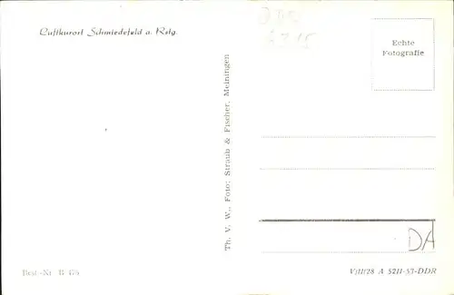 Schmiedefeld Rennsteig  Kat. Schmiedefeld Rennsteig