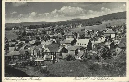 Schmiedefeld Rennsteig Teilansicht Suhlerstrasse Kat. Schmiedefeld Rennsteig