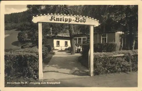 Stuetzerbach Eingang Kneippbad Kat. Stuetzerbach