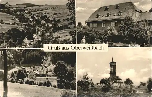 Oberweissbach Froebelhaus Froebelturm Gesamtansicht Kat. Oberweissbach