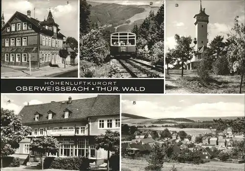 Oberweissbach Bergbahn Froebelturm Erholungsheim  Kat. Oberweissbach