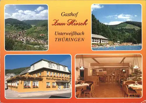 Unterweissbach Gasthaus "Zum Hirsch" Kat. Unterweissbach