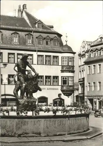 Gera Simsonbrunnen am Markt Kat. Gera