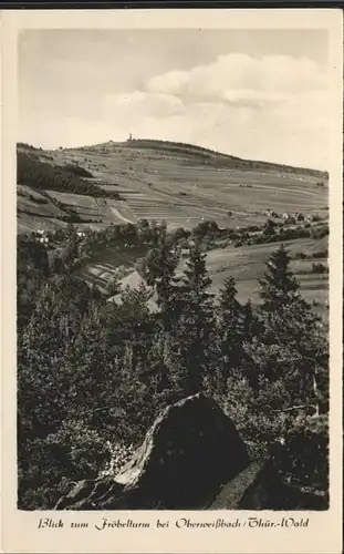 Oberweissbach Blick vom Froebelturm Kat. Oberweissbach