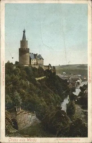 Weida Thueringen Schloss Osterburg Fluss Kat. Weida Thueringen