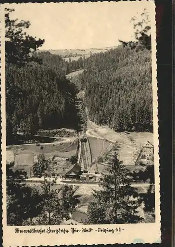 Oberweissbach Bergbahn oberes Schwarzatal Talstation Obstfelderschmiede Kat. Oberweissbach