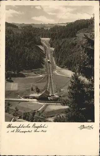 Oberweissbach Bergbahn oberes Schwarzatal Talstation Obstfelderschmiede Kat. Oberweissbach