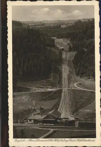 Oberweissbach Bergbahn oberes Schwarzatal Talstation Obstfelderschmiede Kat. Oberweissbach