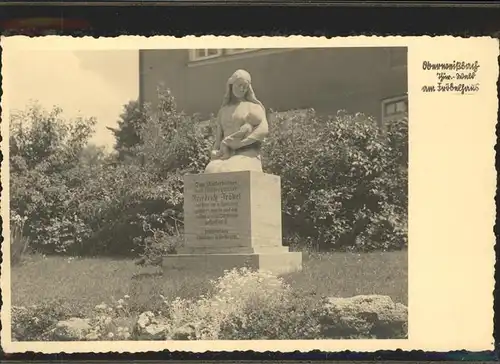 Oberweissbach Denkmal Friedrich Froebel Kat. Oberweissbach