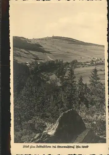 Oberweissbach Tal mit Froebelturm Kat. Oberweissbach