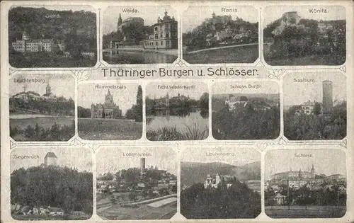 Saalburg Saale Thueringer Burgen und Schloesser Kat. Saalburg Ebersdorf