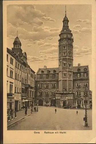 Gera Rathaus Markt Kat. Gera