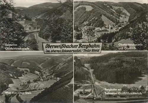 Oberweissbach Bergbahn Talstation Obstfelderschmiede Glasbach  Kat. Oberweissbach