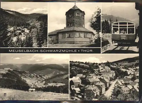 Meuselbach Schwarzmuehle Bergbahn Kuppe Mellenbachgrund  Kat. Meuselbach Schwarzmuehle