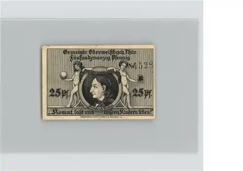 Oberweissbach Notgeld 25 Pfennig Kat. Oberweissbach