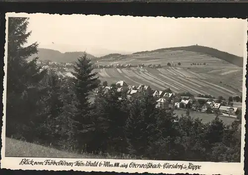 Oberweissbach Blick vom Froebelturm Kuppe Kat. Oberweissbach