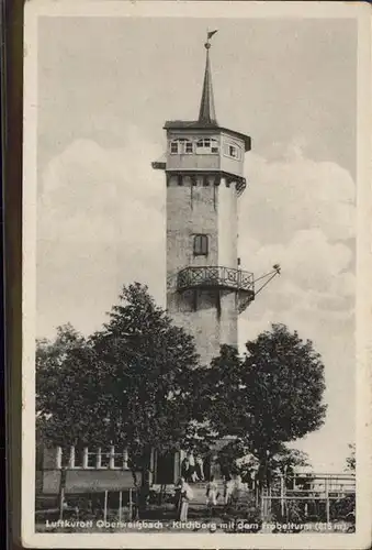 Oberweissbach Kirchberg mit Froebelturm Kat. Oberweissbach