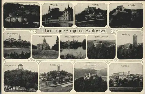 Saalburg Saale Thueringer Burgen und Schloesser Kat. Saalburg Ebersdorf