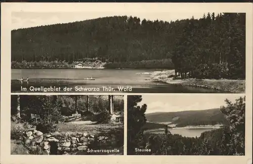 Steinheid Quelle der Schwarza Stausee Kat. Steinheid