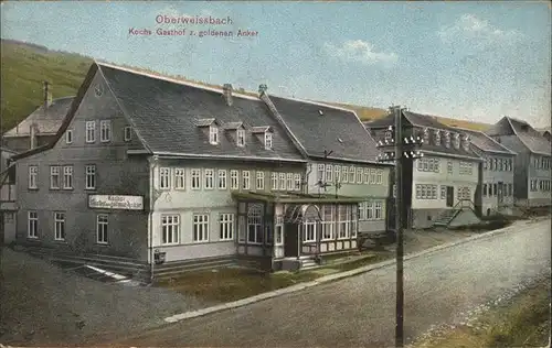 Oberweissbach Gasthaus "Zum Goldenen Adler" Koch Kat. Oberweissbach