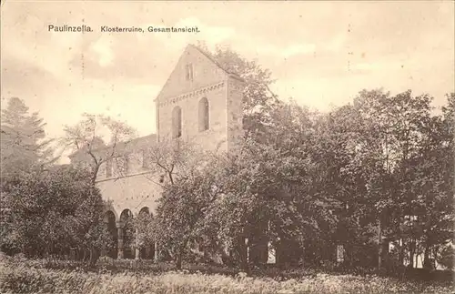 Paulinzella Klosterruine Kat. Rottenbach Thueringen