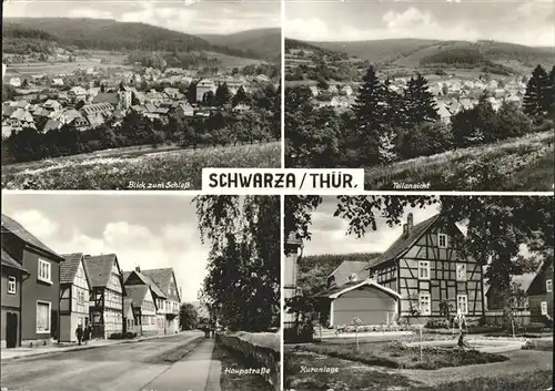 Schwarza Thueringer Wald Kuranlage Schloss  / Schwarza Suhl /Schmalkalden-Meiningen LKR