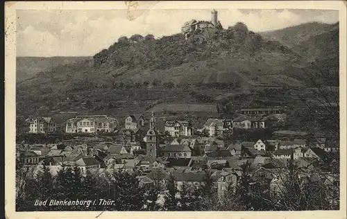 Bad Blankenburg Panorama mit Burg Kat. Bad Blankenburg