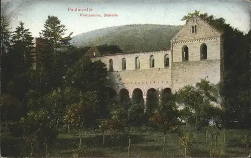 Paulinzella Klosterruine Gasthaus Menger  Kat. Rottenbach Thueringen