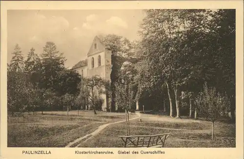 Paulinzella Klosterkirchenruine Kat. Rottenbach Thueringen