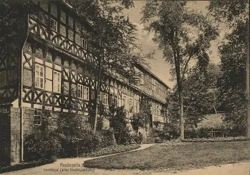 Paulinzella Forsthaus altes Klostergebaeude Gasthaus Menger Kat. Rottenbach Thueringen