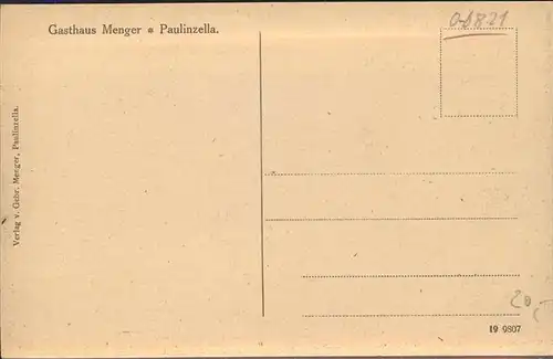 Paulinzella Forsthaus altes Klostergebaeude Gasthaus Menger Kat. Rottenbach Thueringen