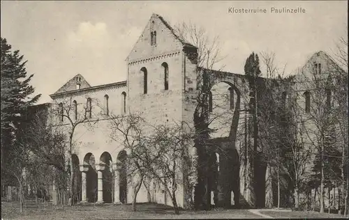 Paulinzella Klosterruine Gasthaus Menger Kat. Rottenbach Thueringen