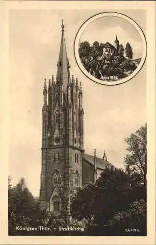 Koenigsee Thueringen Stadtkirche Kat. Koenigsee