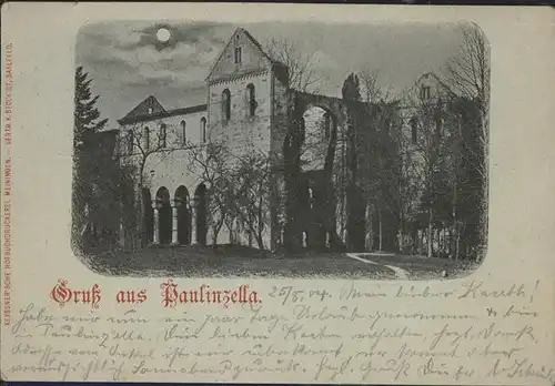 Paulinzella Klosterruine Gasthaus Menger Kat. Rottenbach Thueringen