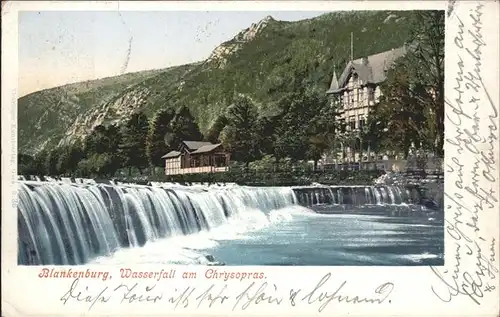 Bad Blankenburg Wasserfall am Chrysopras Kat. Bad Blankenburg