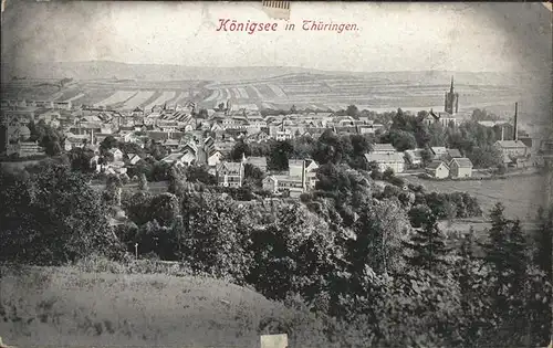 Koenigsee Thueringen Panorama Kat. Koenigsee