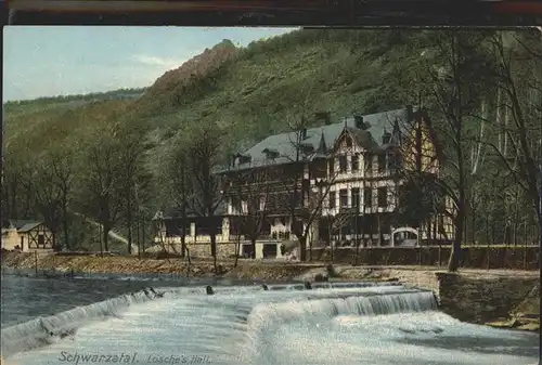 Schwarzatal Loesches Hall Wasserfall Kat. Rudolstadt